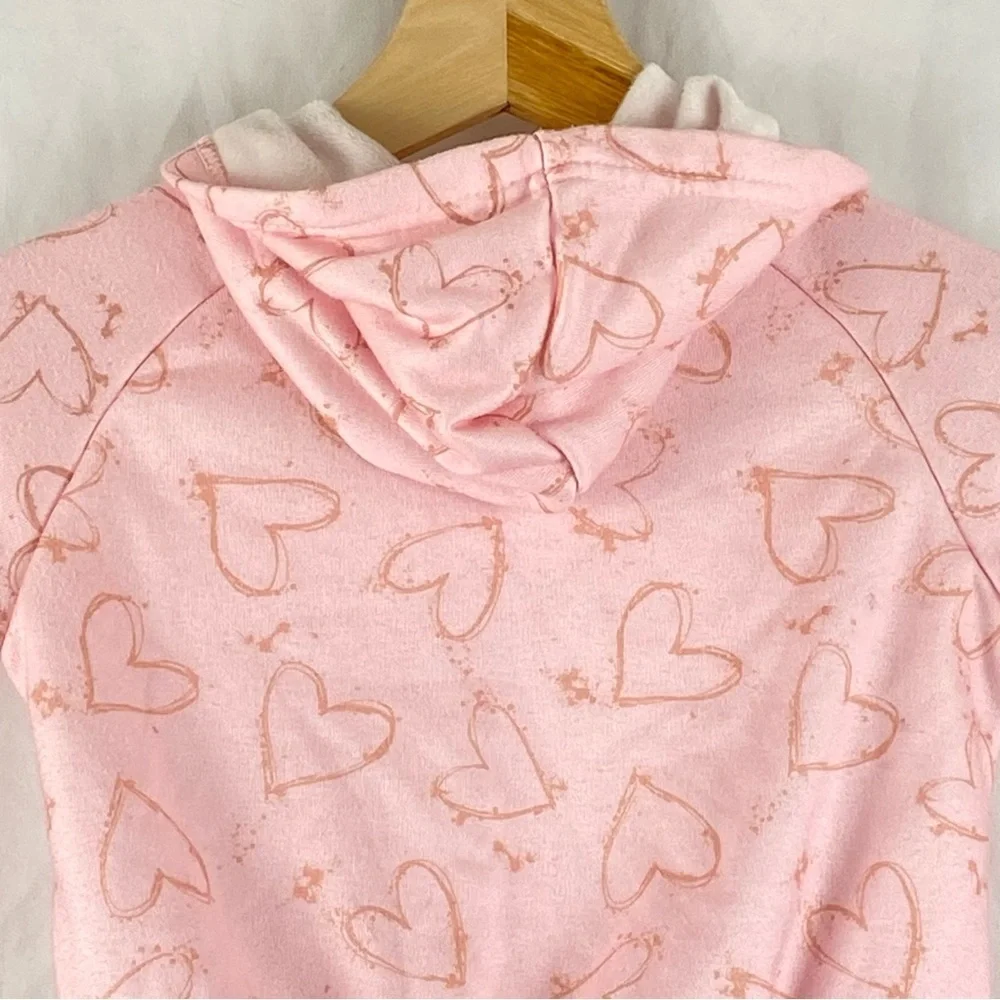 Body Glove Pink Heart Hooded Sweater Toddler Girl Size 3T